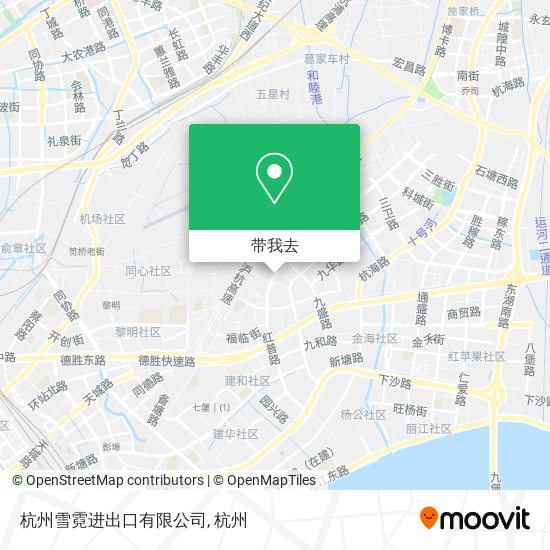 杭州雪霓进出口有限公司地图