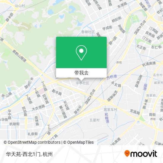 华天苑-西北1门地图