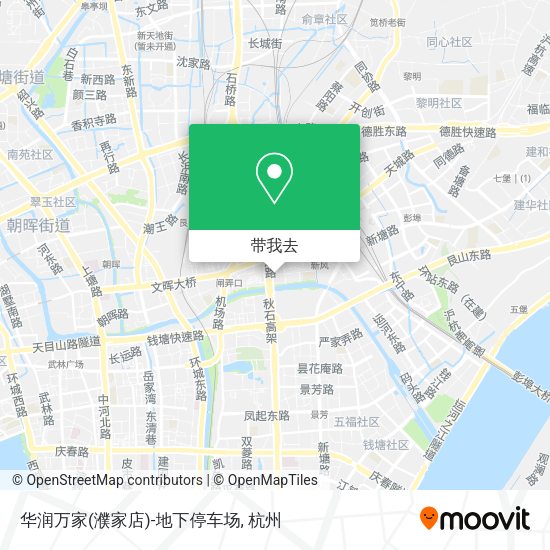 华润万家(濮家店)-地下停车场地图