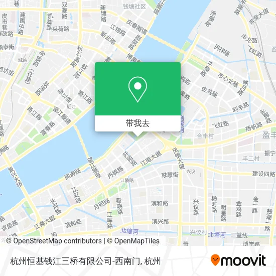 杭州恒基钱江三桥有限公司-西南门地图
