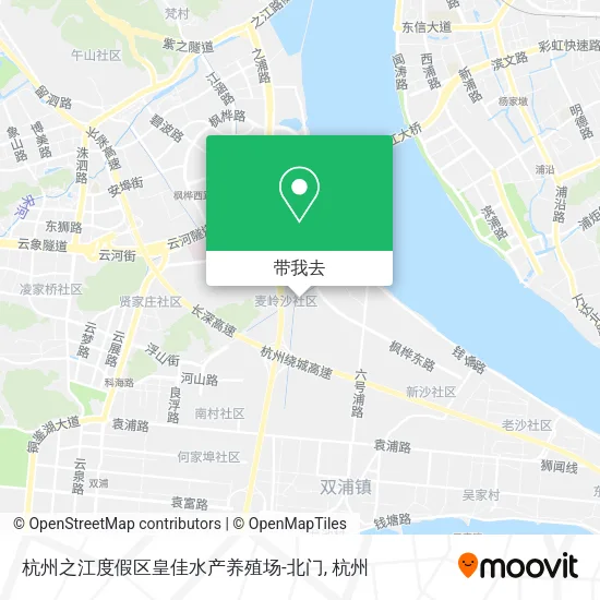 杭州之江度假区皇佳水产养殖场-北门地图
