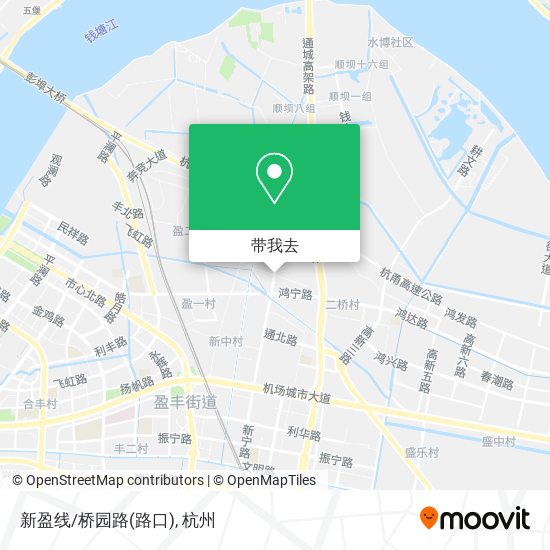 新盈线/桥园路(路口)地图