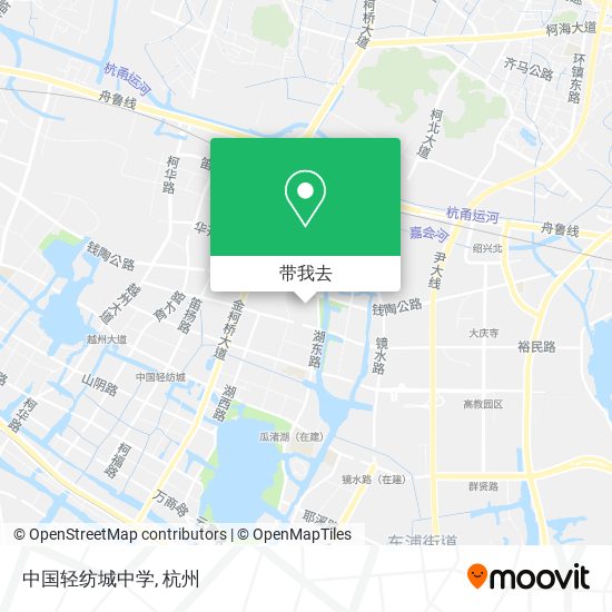 中国轻纺城中学地图