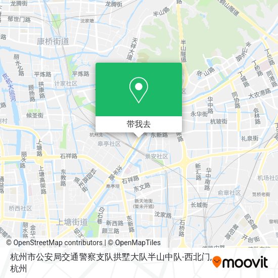 杭州市公安局交通警察支队拱墅大队半山中队-西北门地图