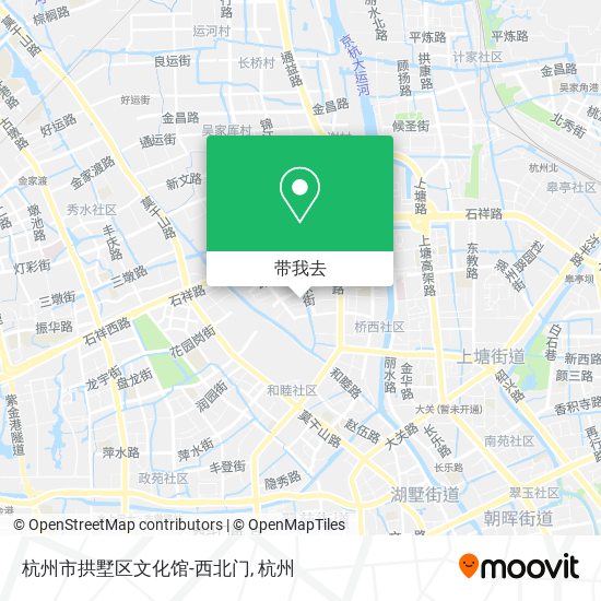 杭州市拱墅区文化馆-西北门地图