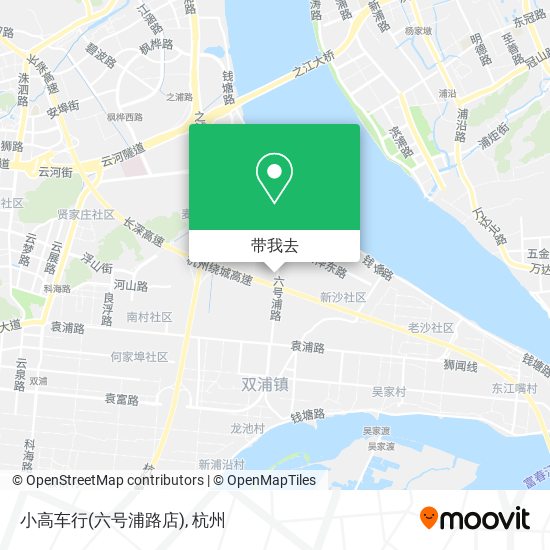 小高车行(六号浦路店)地图