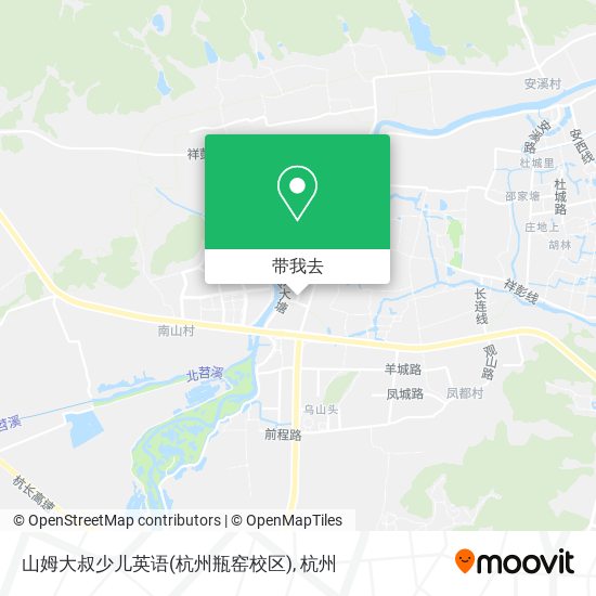 山姆大叔少儿英语(杭州瓶窑校区)地图