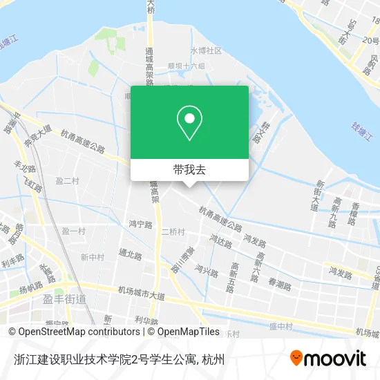浙江建设职业技术学院2号学生公寓地图