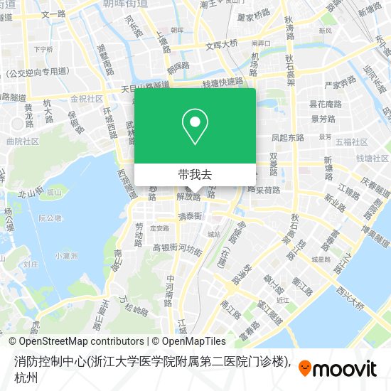 消防控制中心(浙江大学医学院附属第二医院门诊楼)地图