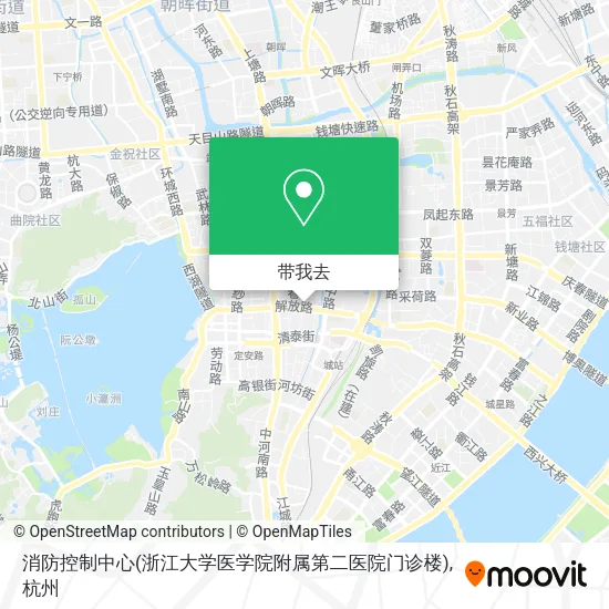 消防控制中心(浙江大学医学院附属第二医院门诊楼)地图