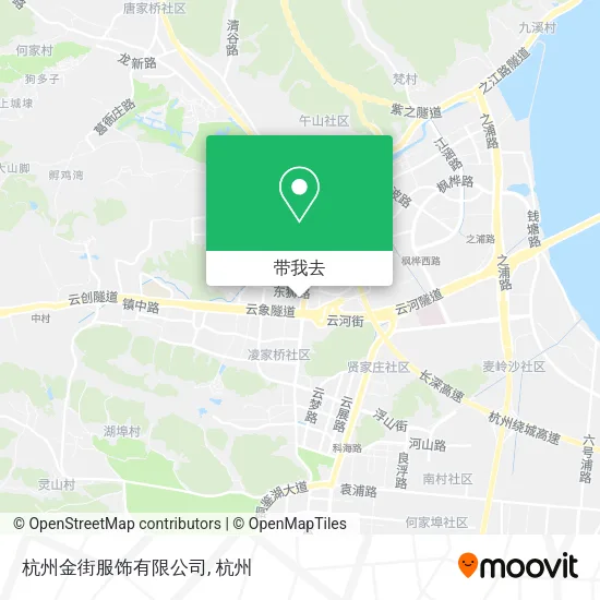 杭州金街服饰有限公司地图