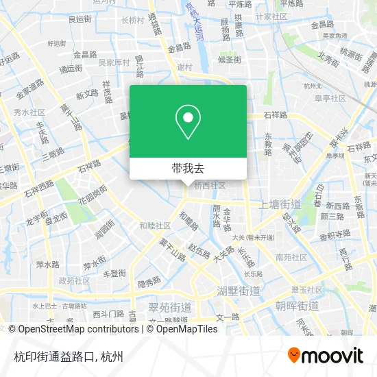 杭印街通益路口地图