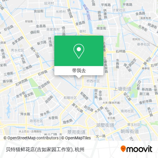 贝特猫鲜花店(吉如家园工作室)地图