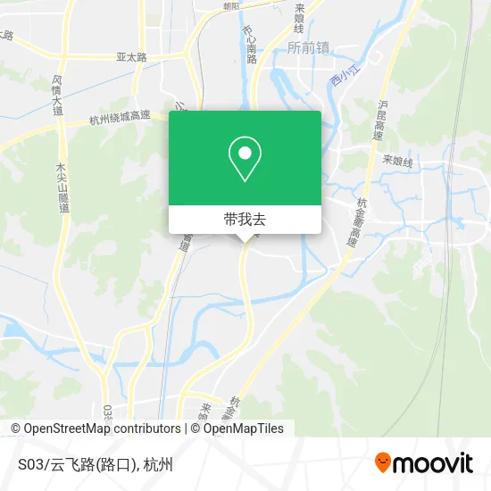 S03/云飞路(路口)地图