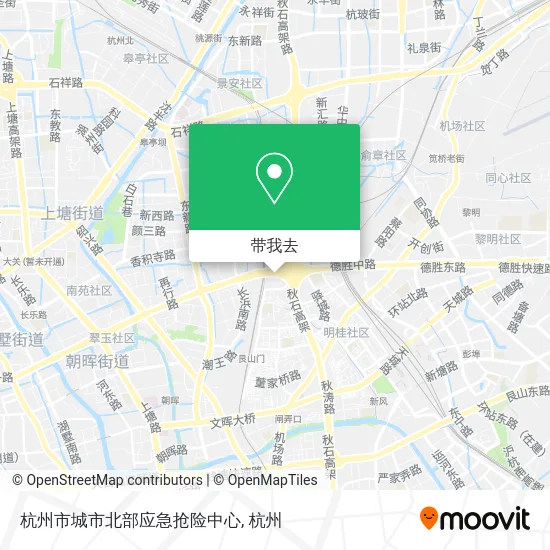 杭州市城市北部应急抢险中心地图