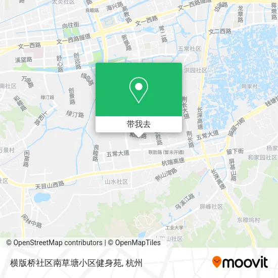 横版桥社区南草塘小区健身苑地图