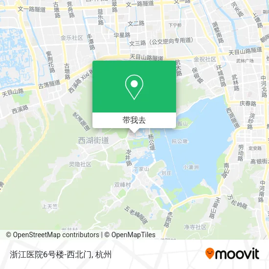 浙江医院6号楼-西北门地图