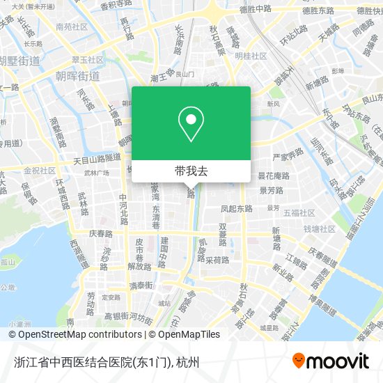 浙江省中西医结合医院(东1门)地图