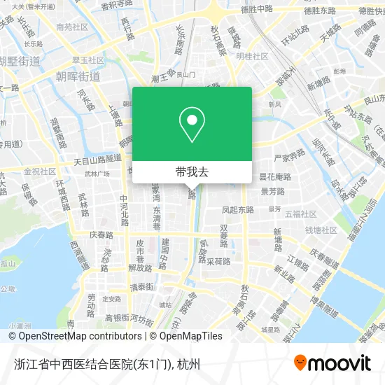 浙江省中西医结合医院(东1门)地图