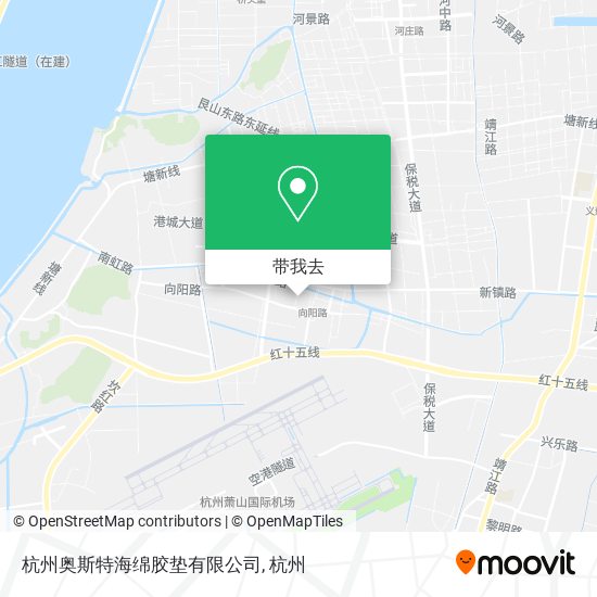 杭州奥斯特海绵胶垫有限公司地图