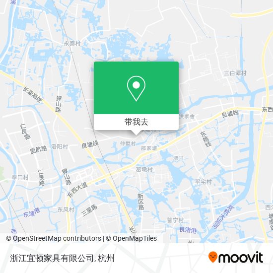 浙江宜顿家具有限公司地图