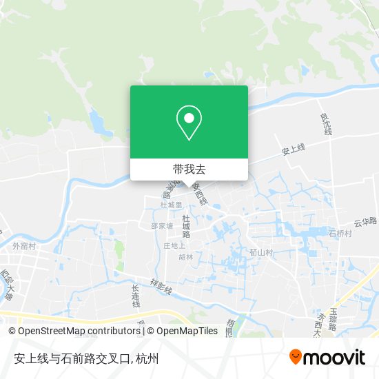 安上线与石前路交叉口地图