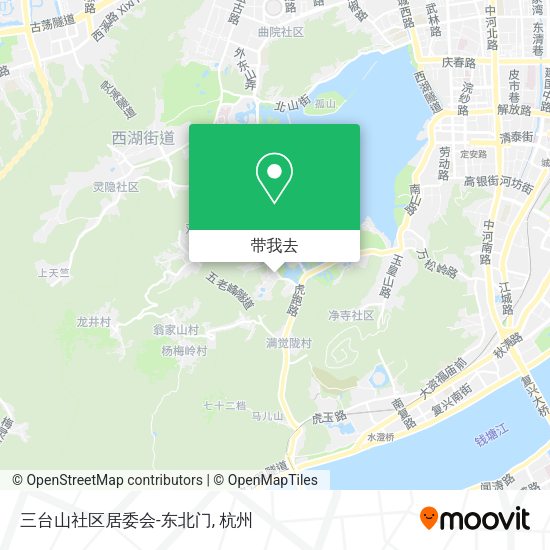 三台山社区居委会-东北门地图