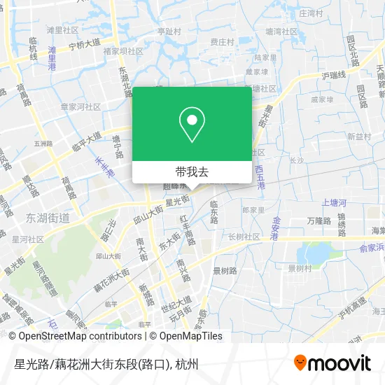 星光路/藕花洲大街东段(路口)地图