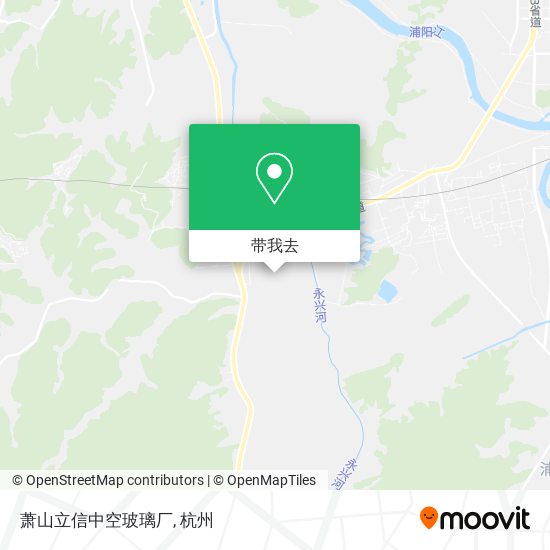 萧山立信中空玻璃厂地图