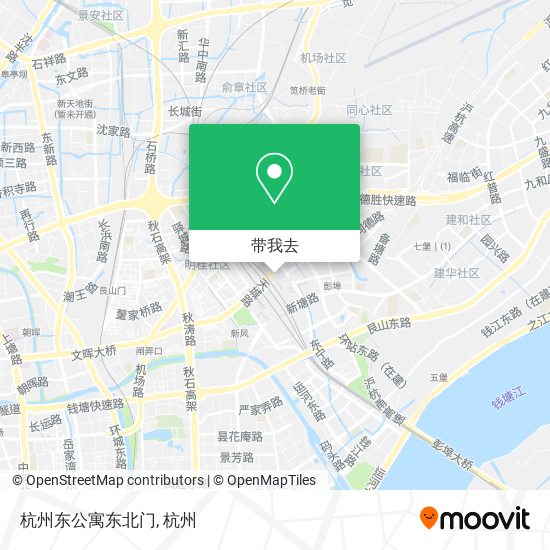 杭州东公寓东北门地图