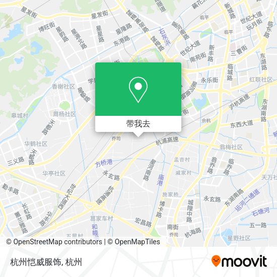 杭州恺威服饰地图