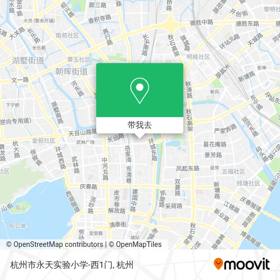杭州市永天实验小学-西1门地图