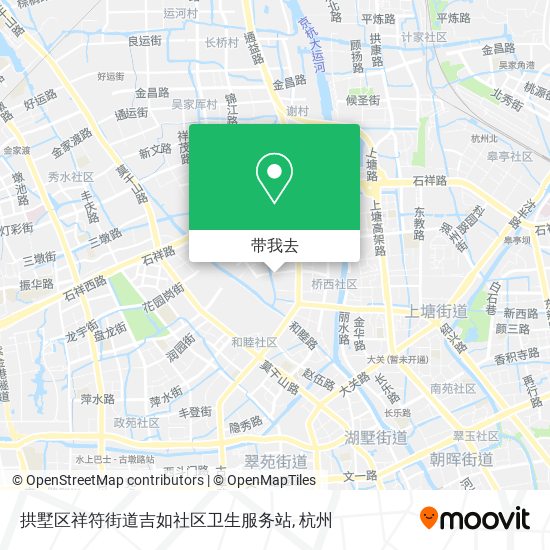 拱墅区祥符街道吉如社区卫生服务站地图