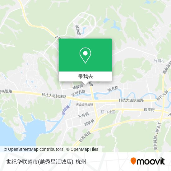 世纪华联超市(越秀星汇城店)地图