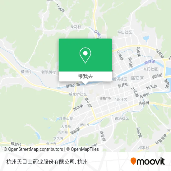 杭州天目山药业股份有限公司地图