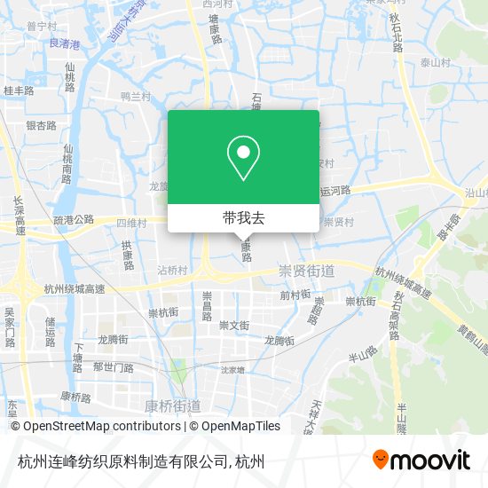 杭州连峰纺织原料制造有限公司地图