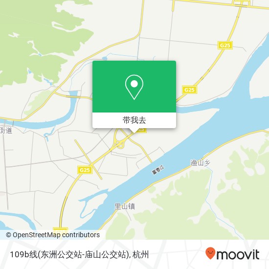 109b线(东洲公交站-庙山公交站)地图