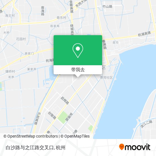 白沙路与之江路交叉口地图