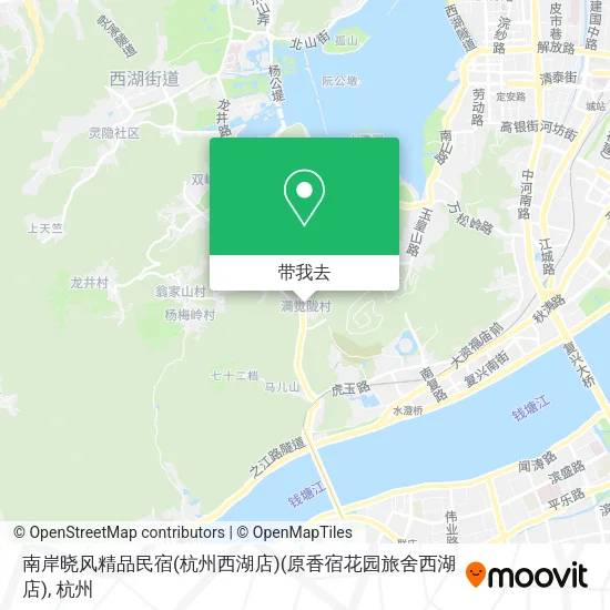 南岸晓风精品民宿(杭州西湖店)(原香宿花园旅舍西湖店)地图