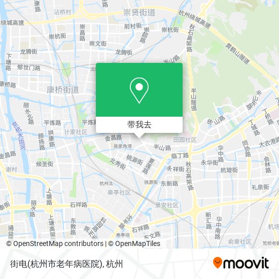 街电(杭州市老年病医院)地图