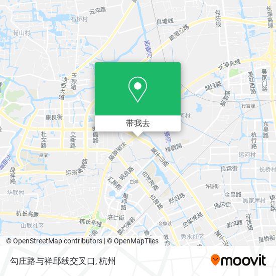 勾庄路与祥邱线交叉口地图