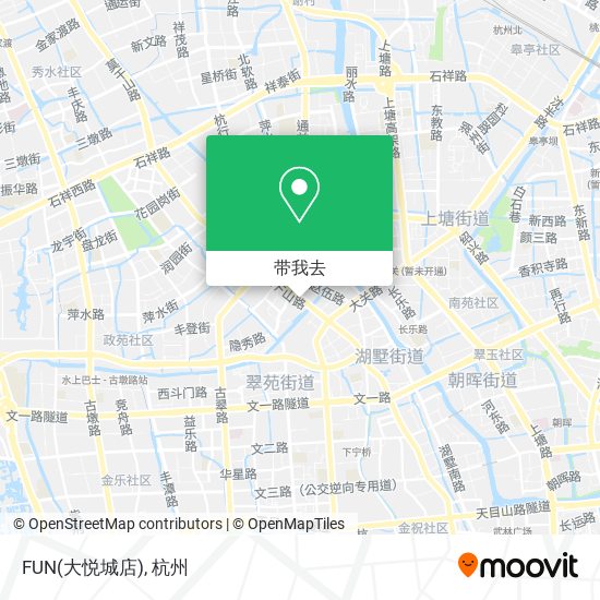 FUN(大悦城店)地图