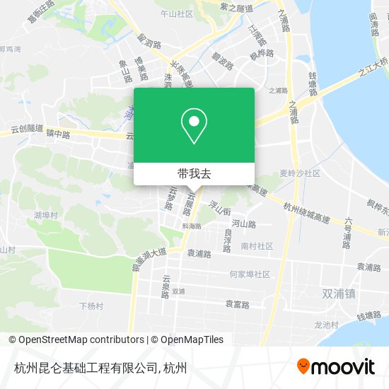 杭州昆仑基础工程有限公司地图