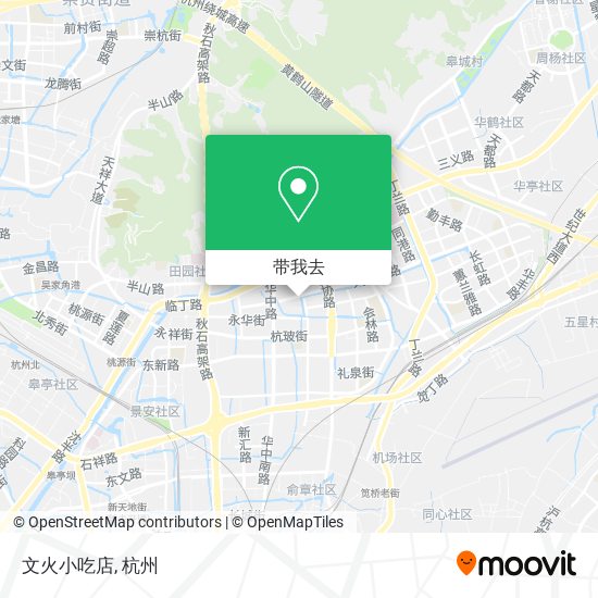 文火小吃店地图