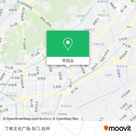 丁桥文化广场-东门地图