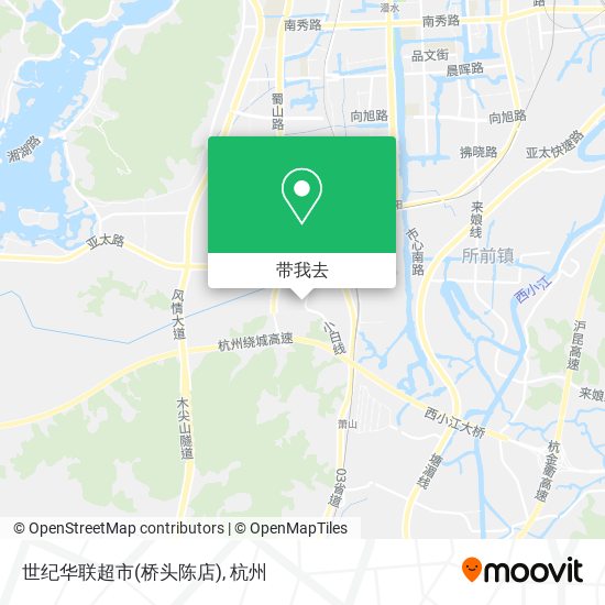 世纪华联超市(桥头陈店)地图