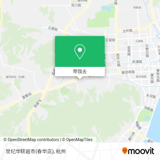 世纪华联超市(春华店)地图