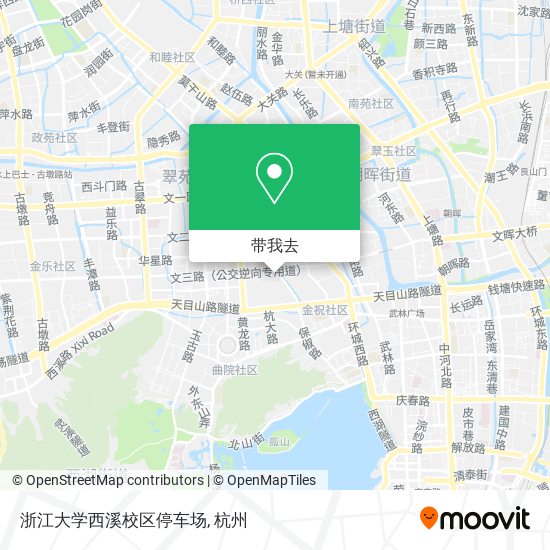 浙江大学西溪校区停车场地图