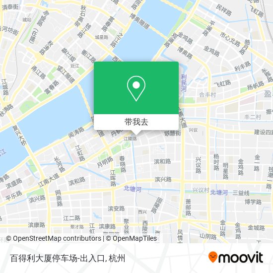 百得利大厦停车场-出入口地图