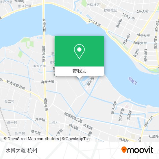 水博大道地图